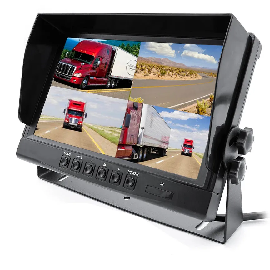 1080P Wired Backup Camera for Trucks. Heavy Duty, 9" LCD! 1080P Cam with Super Night Vision