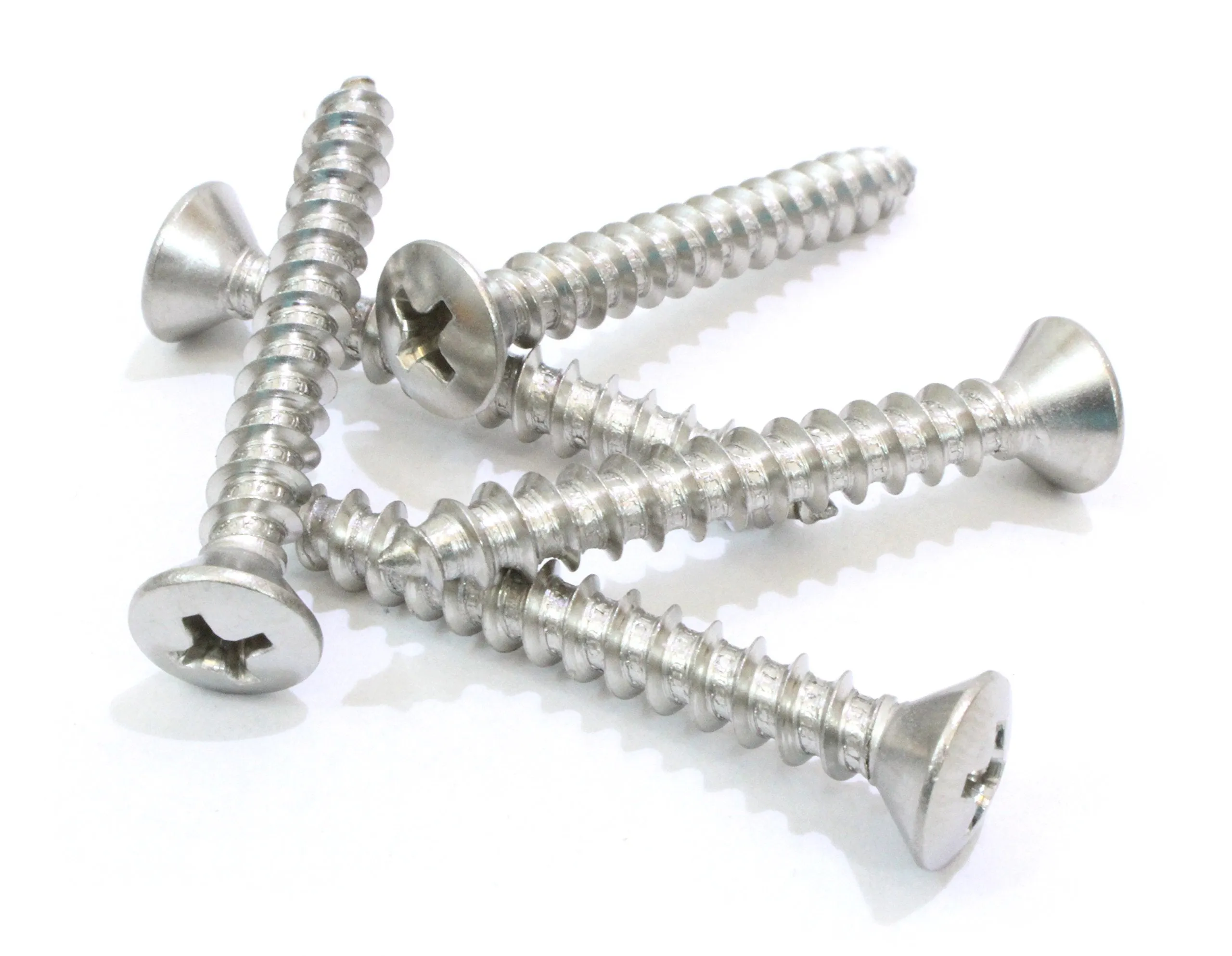 12 X 1-3/4" Stainless Oval Head Phillips Wood Screw (25pc) 18-8 (304) Stainless Steel