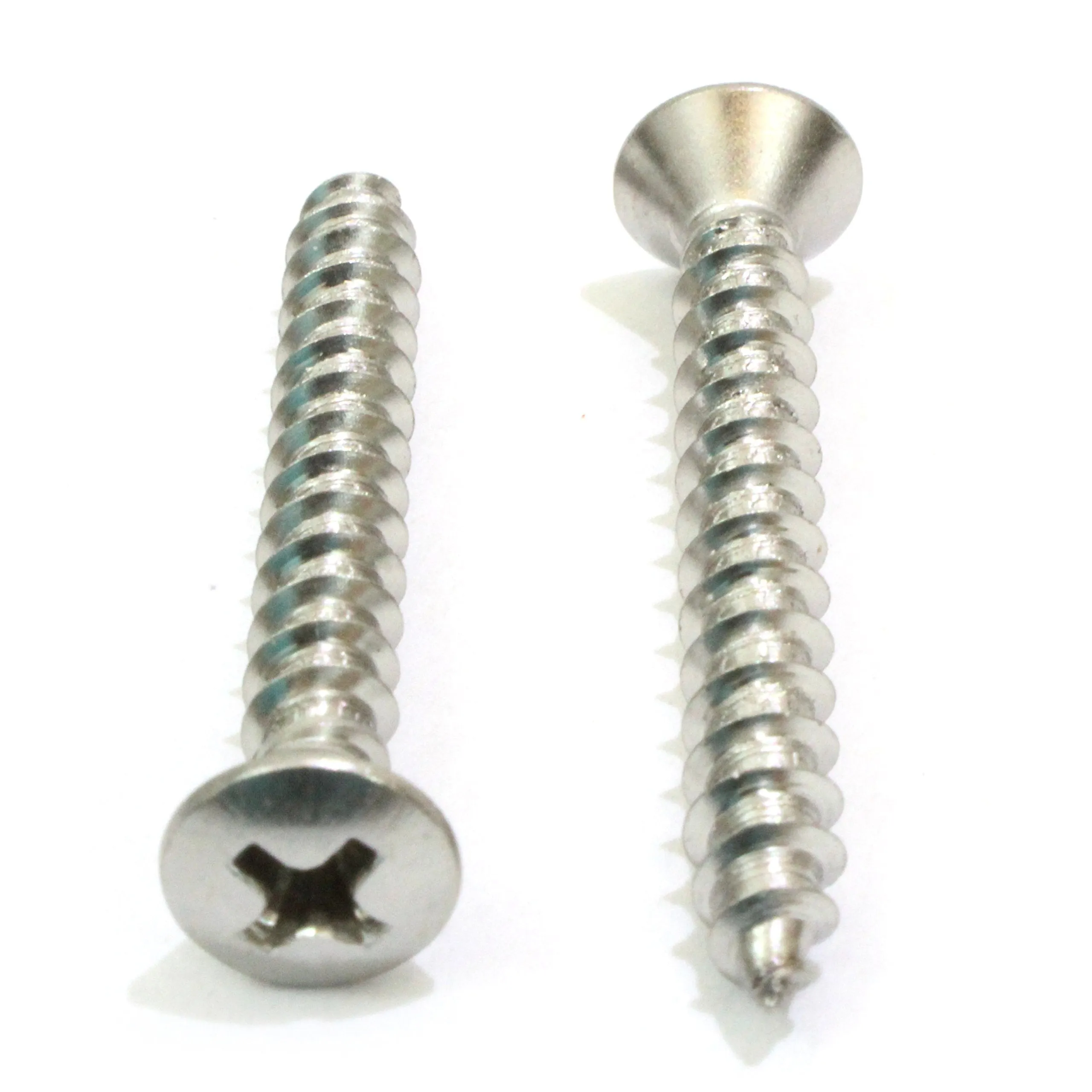 12 X 1-3/4" Stainless Oval Head Phillips Wood Screw (25pc) 18-8 (304) Stainless Steel