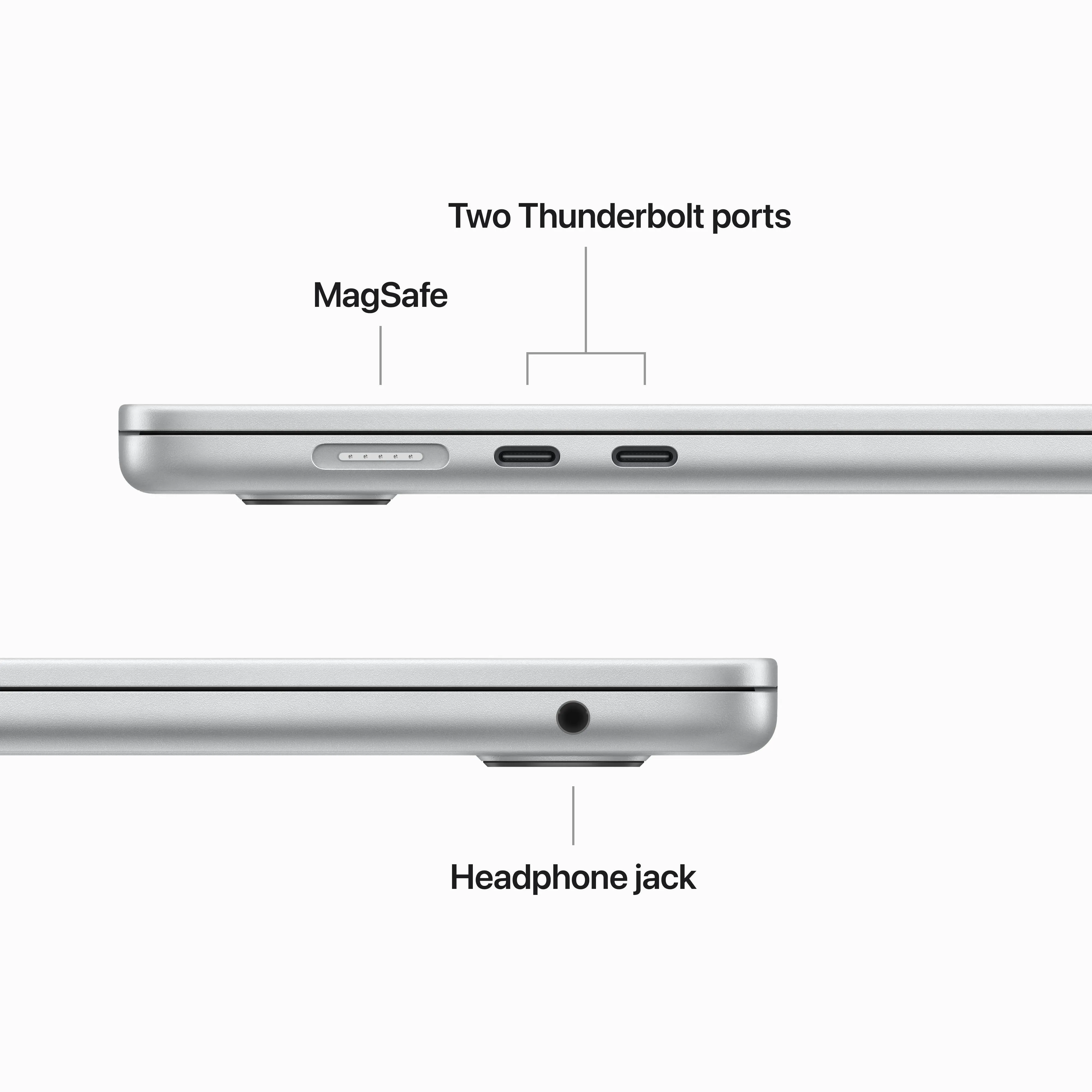 15-inch MacBook Air: Apple M2 chip with 8‑core CPU and 10‑core GPU, 256GB SSD - Silver