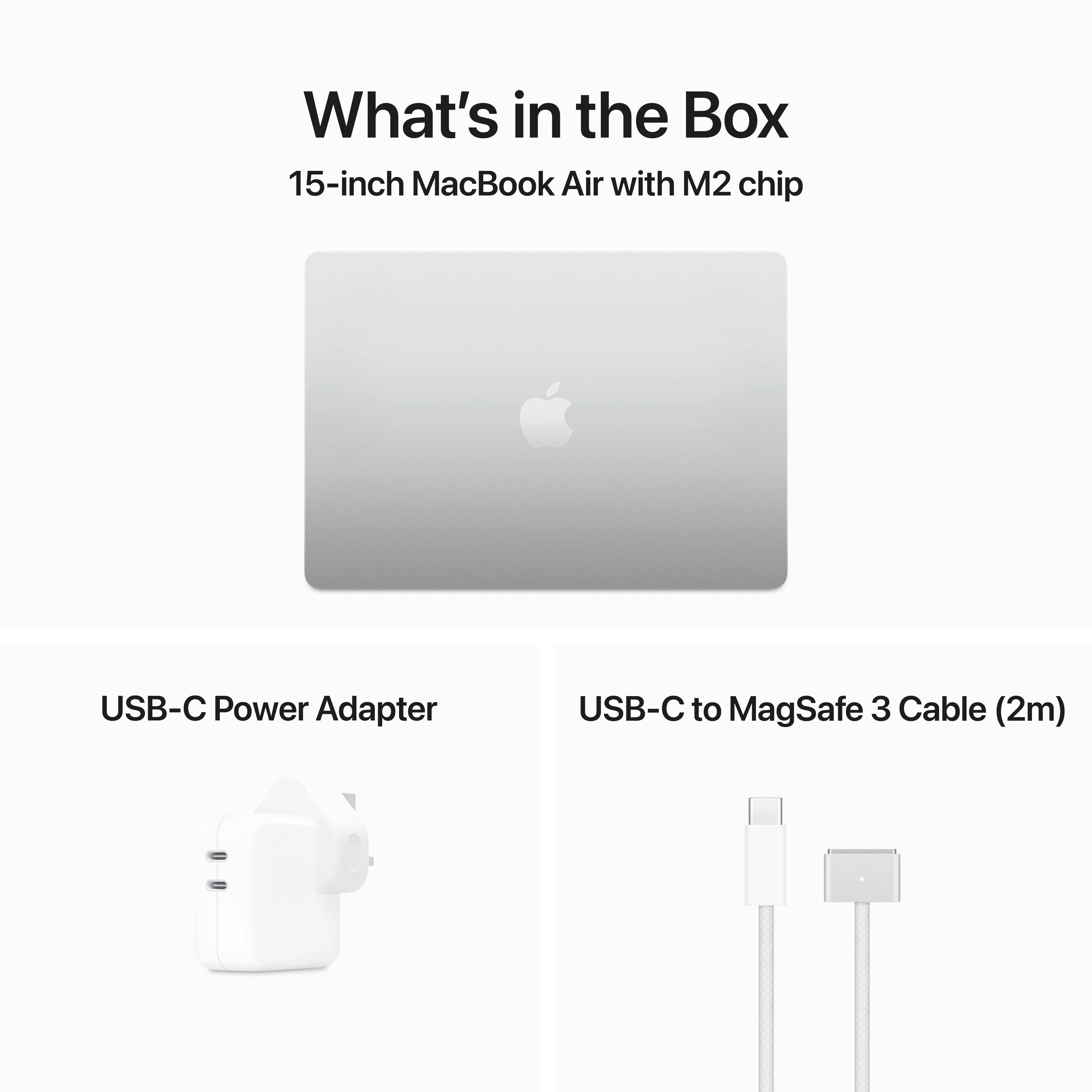 15-inch MacBook Air: Apple M2 chip with 8‑core CPU and 10‑core GPU, 256GB SSD - Silver