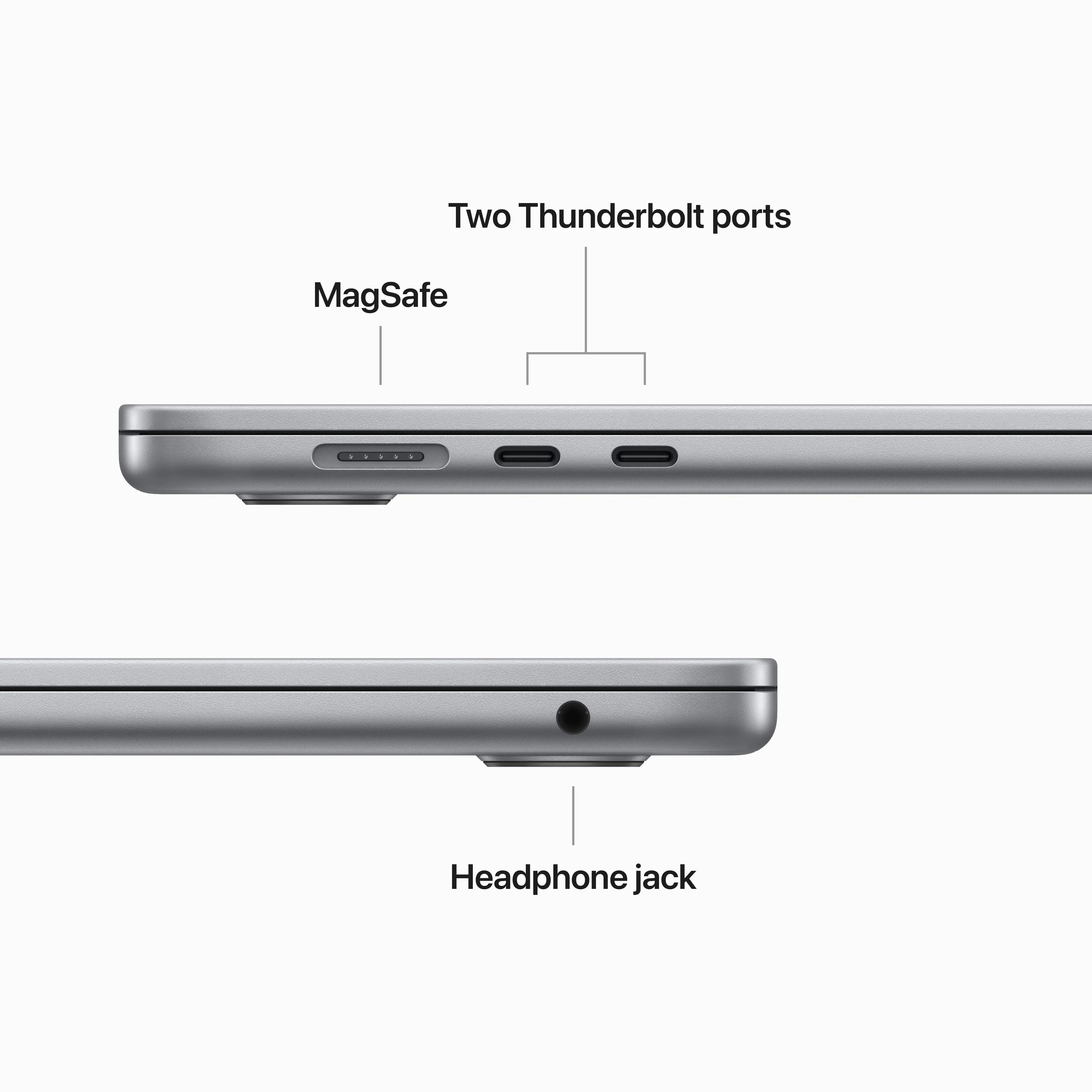 15-inch MacBook Air: Apple M2 chip with 8‑core CPU and 10‑core GPU, 512GB SSD - Space Grey