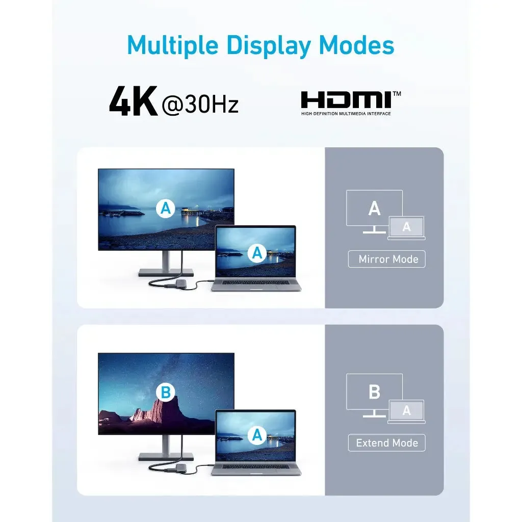 332 PowerExpand  5-in-1 USB-C Hub Adapter A8355