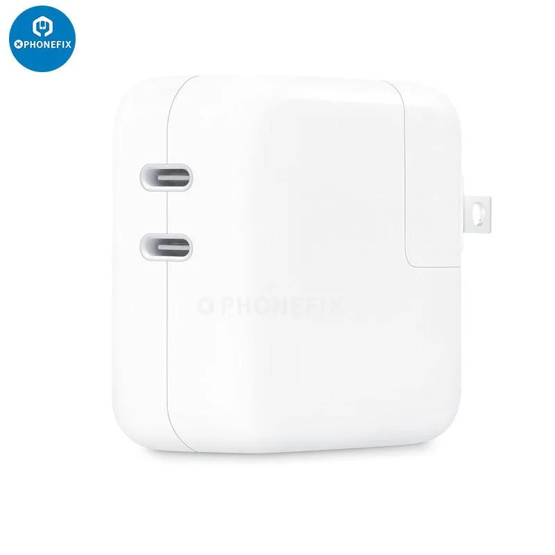 35W Dual USB-C Port Compact Power Adapter for iPhone MacBook