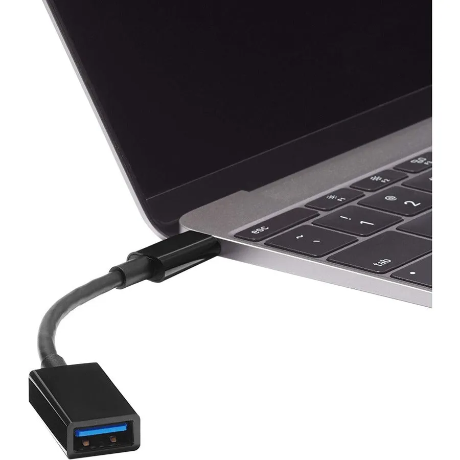 4XEM USB-C Male to USB-A Female 3.0 Adapter Black 4XUSBCUSB3AFB