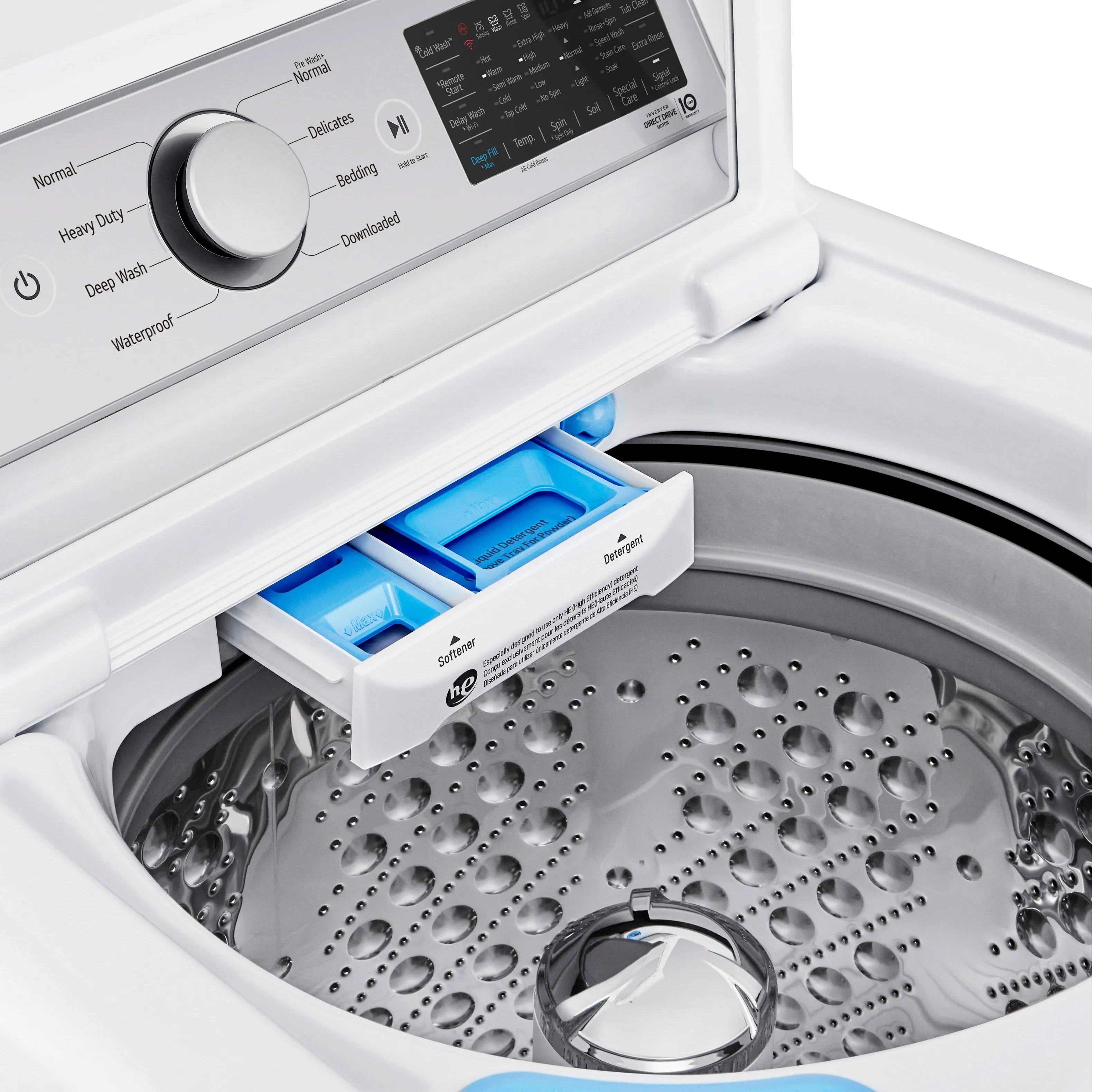 5.3 cu.ft. Mega Capacity Smart wi-fi Enabled Top Load Washer with 4-Way™ Agitator & TurboWash3D™ Technology