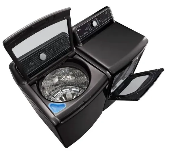 5.5 cu. ft. High-Efficiency Mega Capacity Black Steel Top Load Smart Washer with TurboWash3D, ENERGY STAR