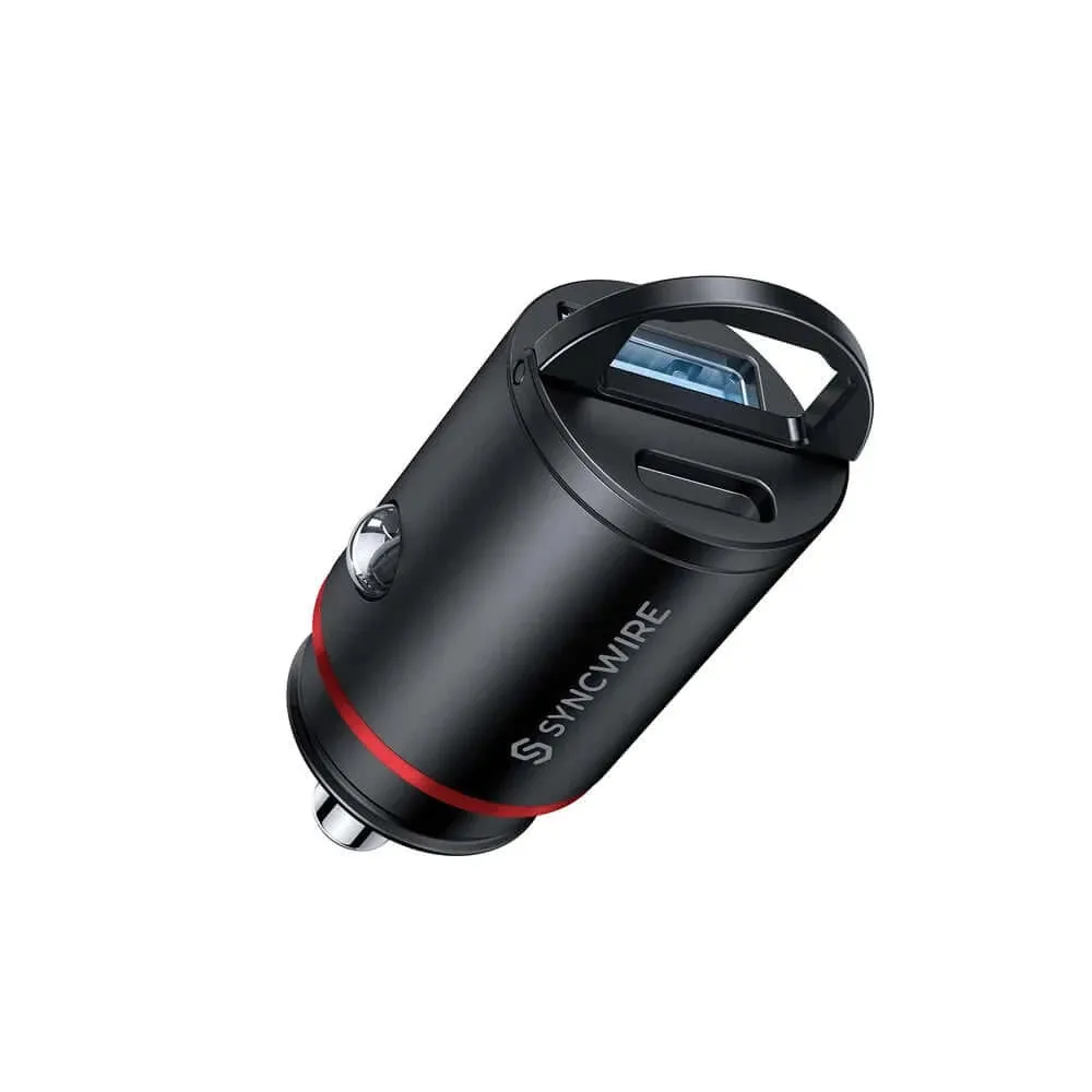 60W USB Car Charger Adapter [PD 30W & QC 30W] Fast Charging