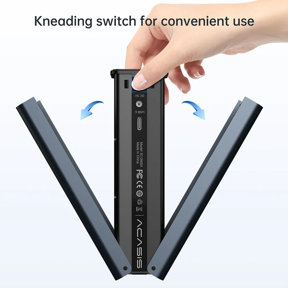 Acasis 10Gbps M.2 NVMe Duplicator 2 Bay Docking Station for SSD Clone