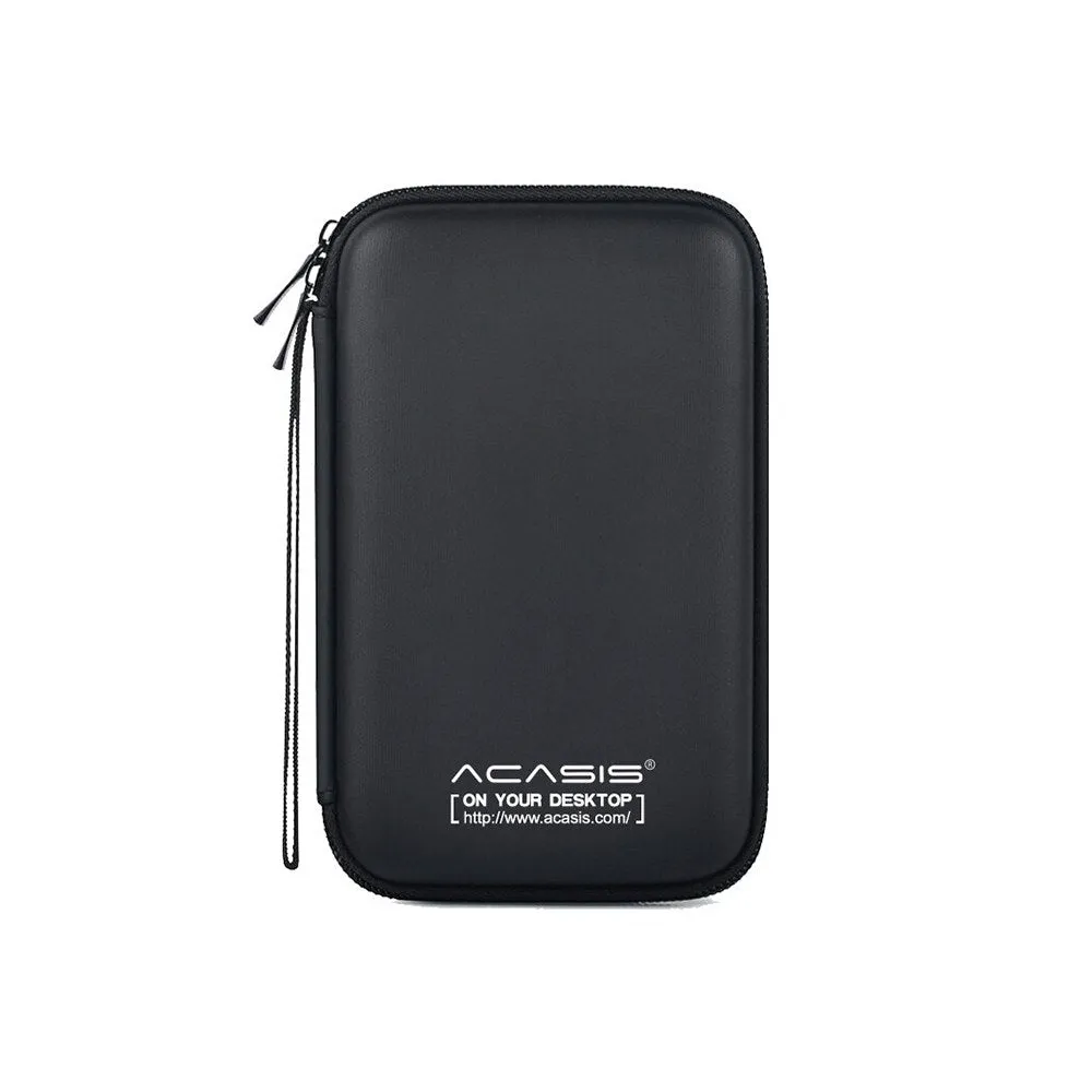 Acasis 2.5 Inch Black External Hard Drive Carrying Case for SSD Enclosure