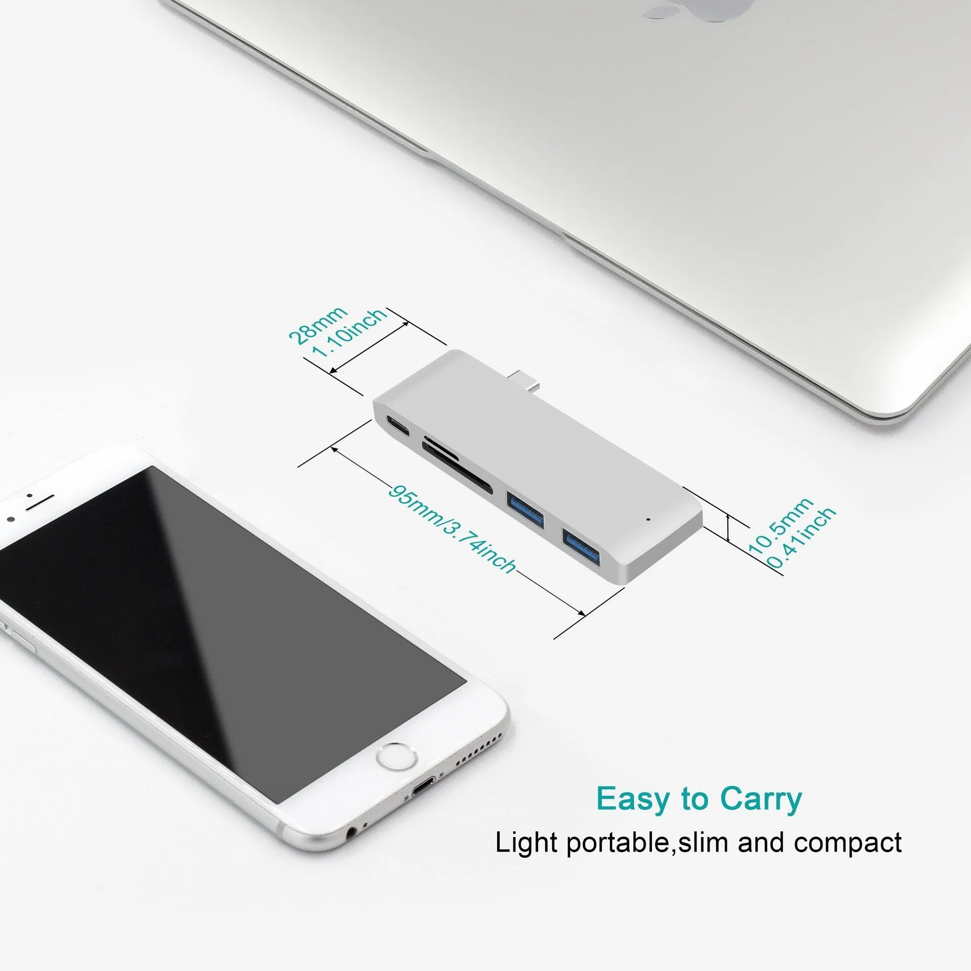 Adaptador USB multi 5 en 1