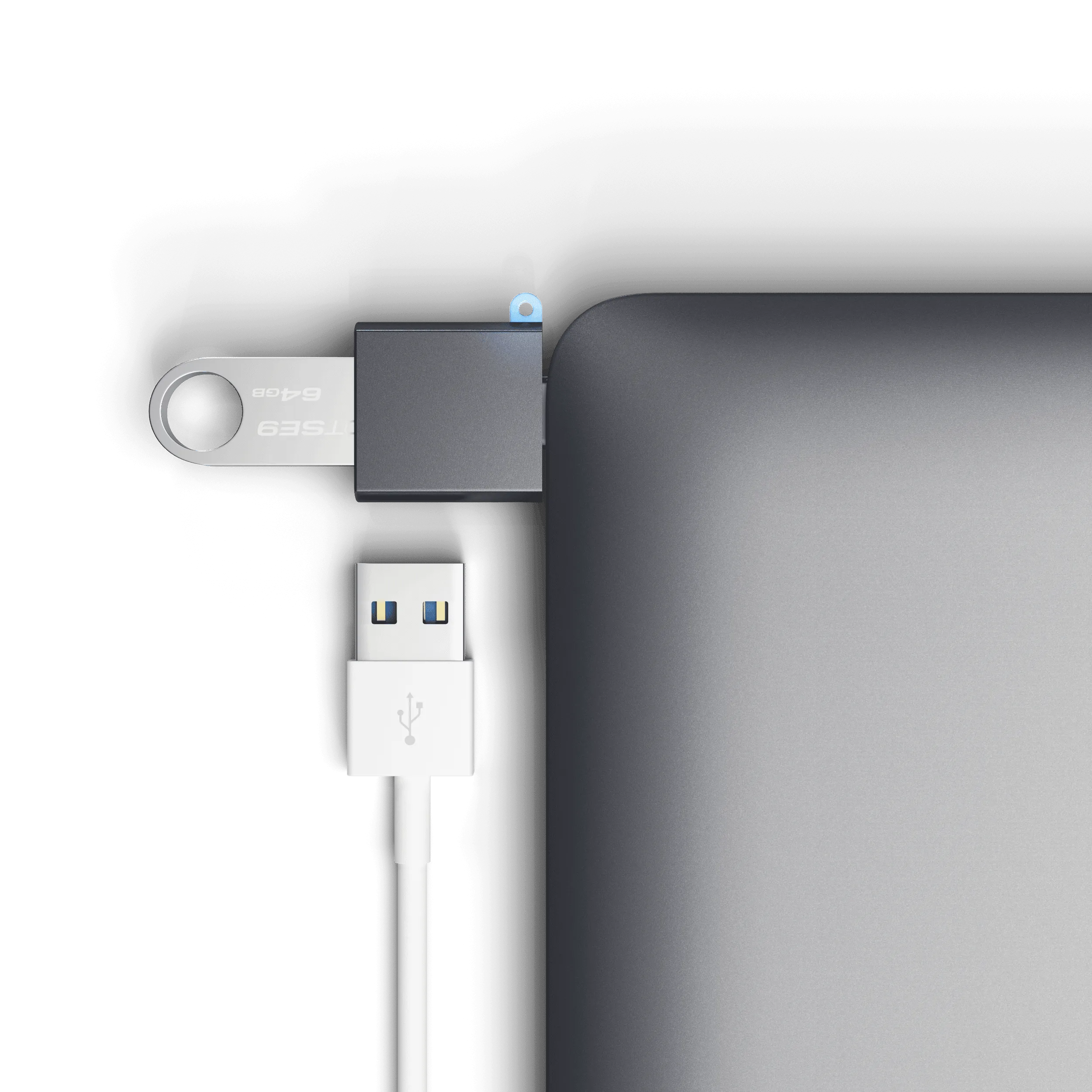 Aluminum USB-C to USB-A 3.0 Adapter