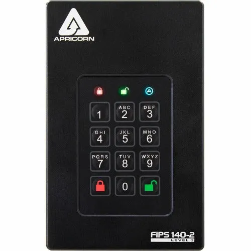 Apricorn Aegis Fortress L3 Encrypted External USB Drive