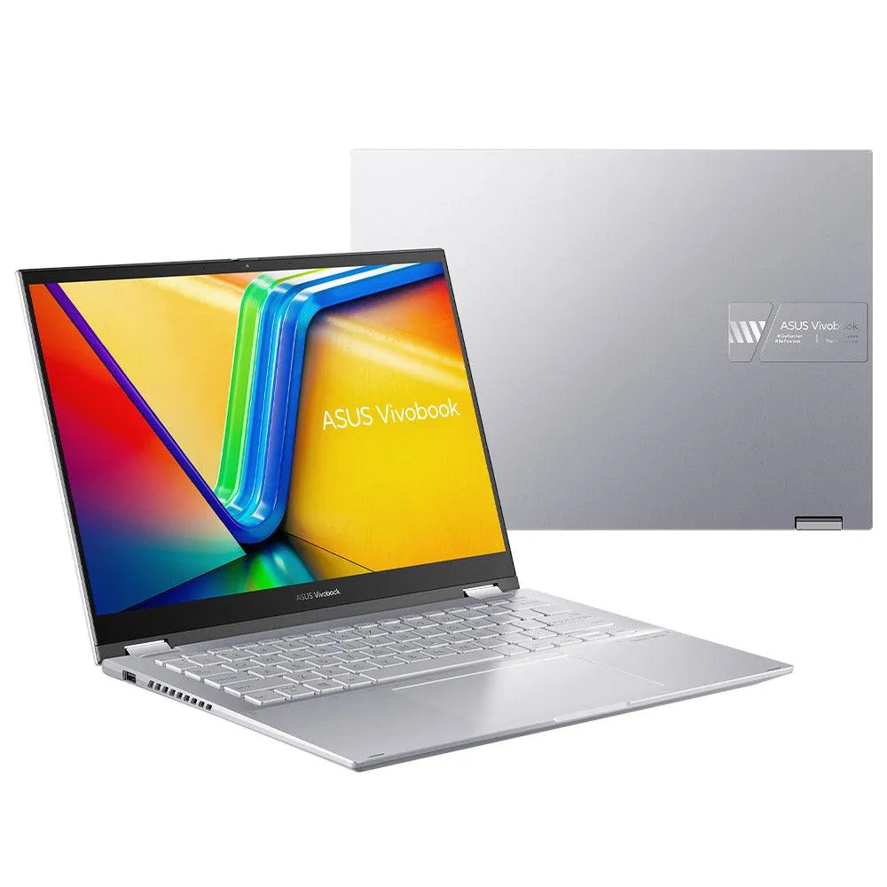 Asus Vivobook S 14 Flip TN3402YA-LZ555W Laptop (AMD Ryzen 5-7430U - 8GB Ram - M.2 NVMe 512GB - AMD Radeon Graphics - 14 Inch WUXGA IPS 60Hz - Win11) - Silver