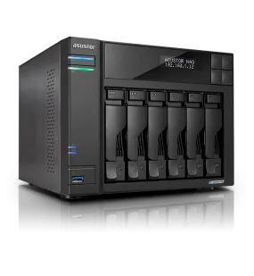 ASUSTOR Lockerstor Gen 2 AS6706T ( LCD Panel ) 6-Bay NAS - Intel Celeron N5105  2.9GHz (Quad-Core), 8GB DDR4