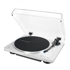 Audio Technica AT-LP70XBT Fully Automatic Bluetooth Wireless Belt Drive Turntable White Silver