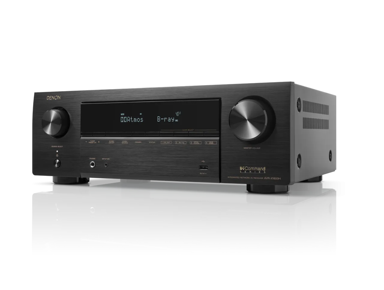 Denon X-Series AVR-X1800H 7.2 Ch. 175W 8K AV Receiver with HEOS® Built-in