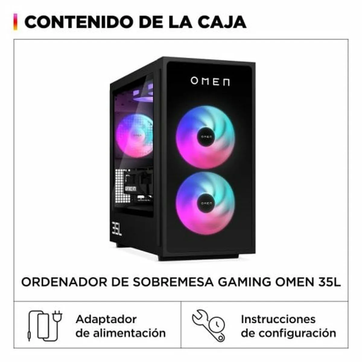 Desktop PC HP OMEN 35L GT16-0000ns Intel Core i5-14400F 16 GB RAM 1 TB SSD Nvidia Geforce RTX 4060