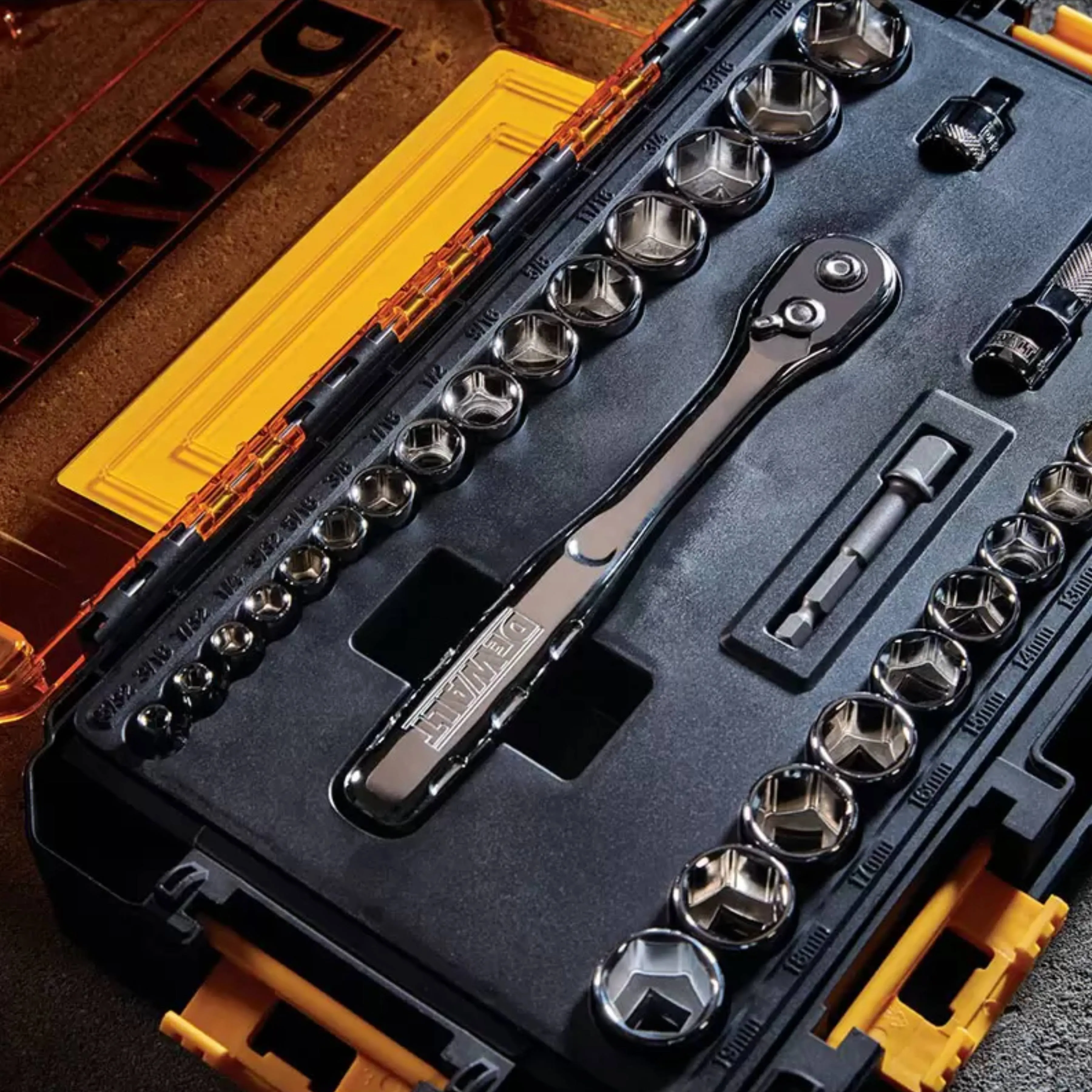 DeWalt Mechanics Socket Tool Set - 34 piece