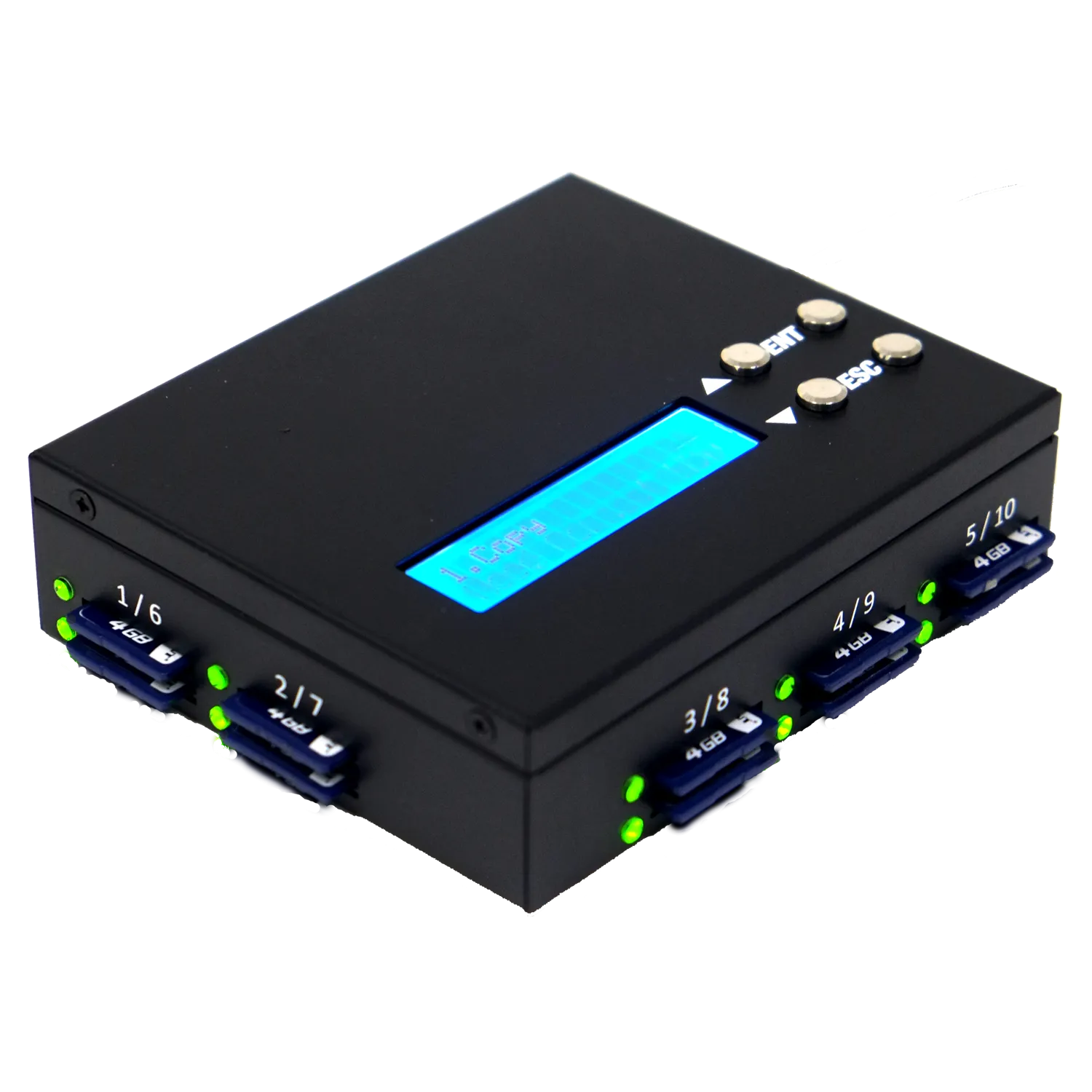 EZ Dupe 1 to 9 SD Duplicator / SSD & 2.5" HDD Disk Image to SD Transfer (Mobile Pro - SD Version)