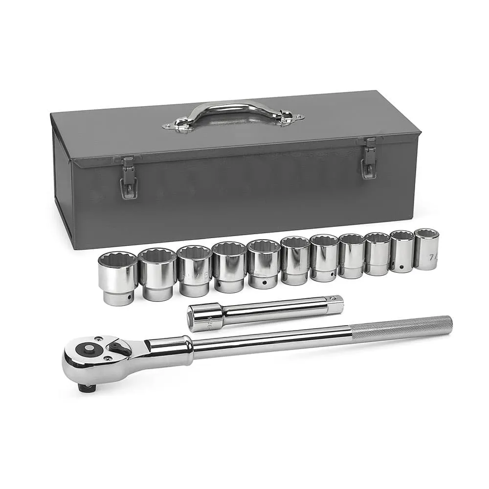 GearWrench 80879 13 Pc. 3/4" Drive 12 Point Standard SAE Mechanics Tool Set