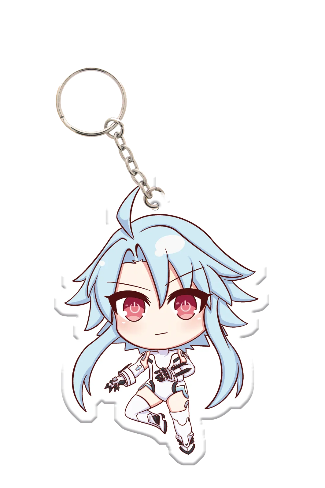 HDD Chibi White Heart - Acrylic Charm