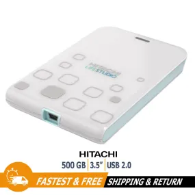 Hitachi LifeStudio Mobile 2.5" 500GB Portable External Hard Drive USB 2.0 for PC