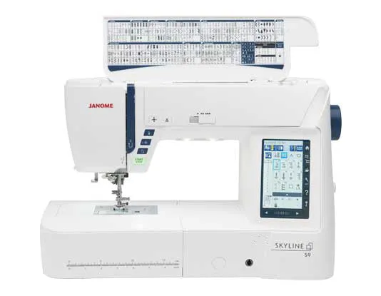 Janome S9, Skyline, Janome High-End Sewing and Embroidery Machine    Machine included 3 free apps  1 Year training