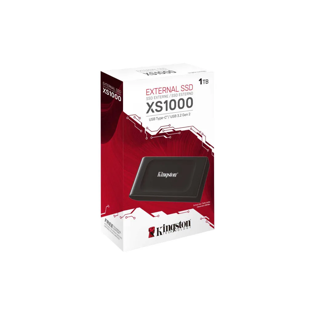 Kingston XS1000 Type-C USB 3.2 Gen 2 External Solid State Drive Portable SSD (1TB / 2TB) up to Read 1,050MB/s