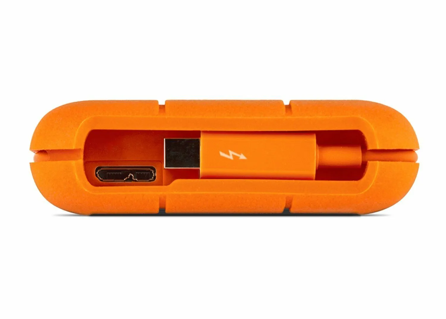 LaCie Rugged Thunderbolt External Hard Drive 500GB SSD USB 3.0 LAC9000491 Orange