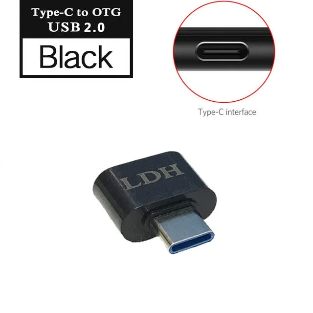 LDH Micro USB OTG to USB Type c otg adapter V8 Connector Converter for Samsung huawei ZTE xiaomi lenovo lg Android Type-c Typec