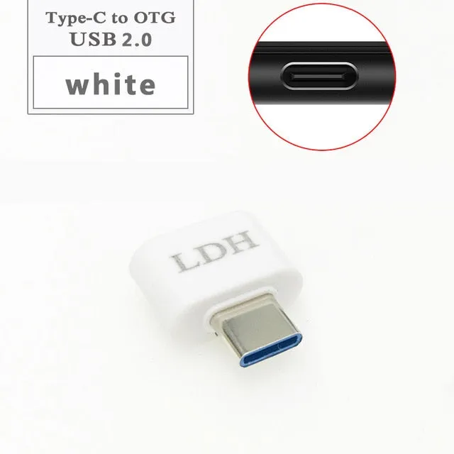 LDH Micro USB OTG to USB Type c otg adapter V8 Connector Converter for Samsung huawei ZTE xiaomi lenovo lg Android Type-c Typec