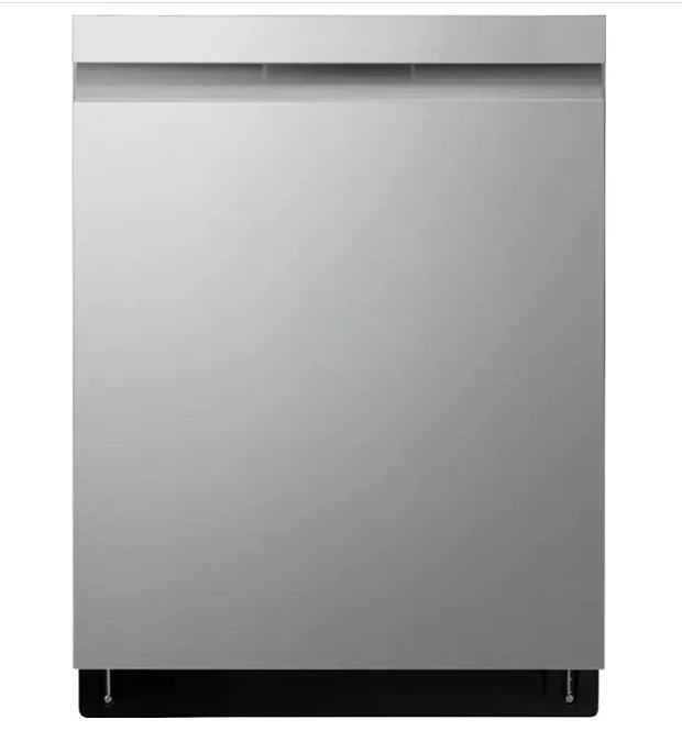 LG - Top Control Dishwasher with QuadWash, TrueSteam, and 3rd Rack - Stainless steel