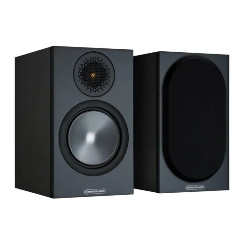 Monitor Audio Bronze 50 Bookshelf Speakers Black Pair 6G including 5 Year Warranty