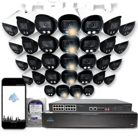 MTB4095 Package | 4MP 2K SMD  Bullet Cameras and 32 Channel NVR with 6TB HDD