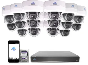 MTD8110 Package | 4K Acupick Vandal-Proof Dome Cameras and 32 Channel 5 Series AI NVR with 6TB HDD