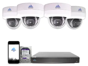 MTD8110 Package | 4K Acupick Vandal-Proof Dome Cameras and 5 Series 8 Channel AI NVR with 2TB HDD