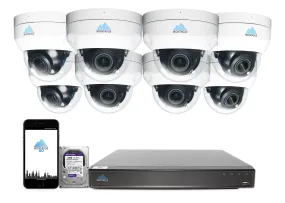 MTD8113-V-AISMD Package | 8MP 4K Smart Varifocal Dome Cameras and 16 Channel 4 Series AI NVR and 3TB HDD