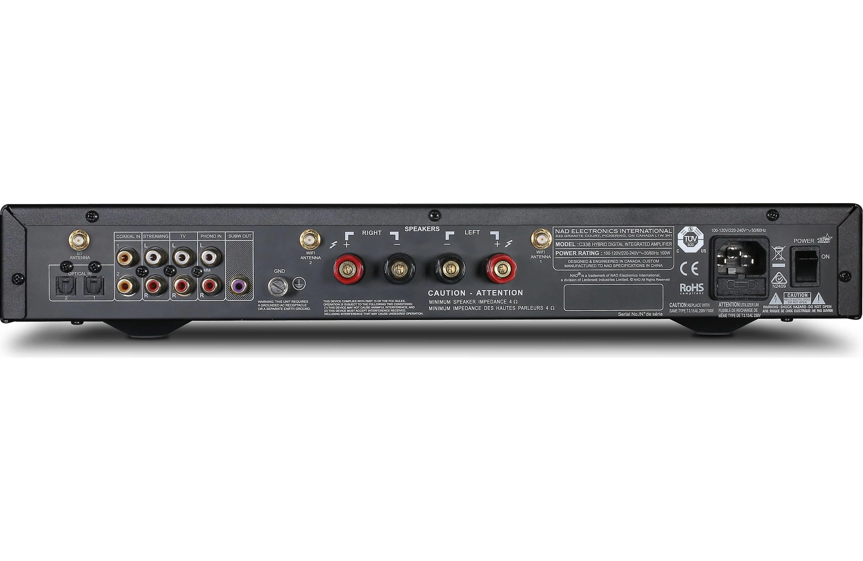 NAD Electronics C 338 Hybrid Digital Integrated Amplifier Open Box