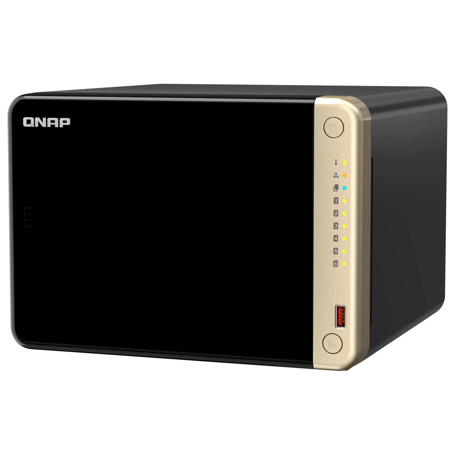 Network storage QNAP TS-664 Nas DDR4 8 GB, 6 bays, without disks, black