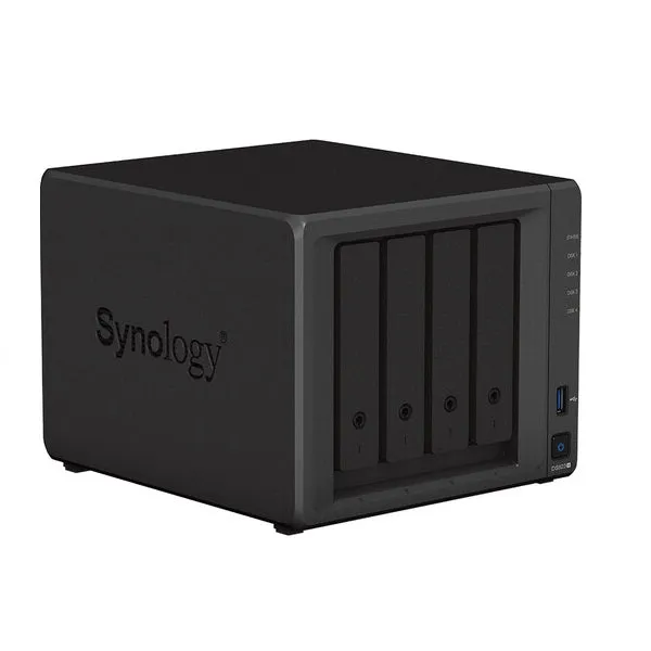 Network storage Synology 40TB DS923  NAS with 4 bays with 4 disks (4x10TB), black