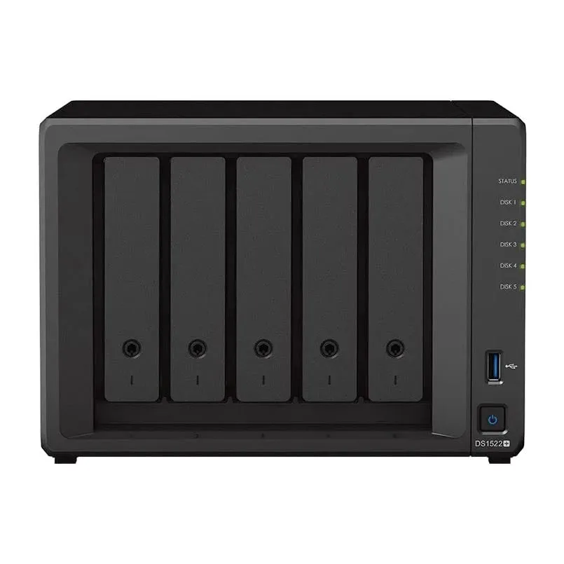 Network storage Synology DiskStation DS1522 , 5 bays, without disks, black