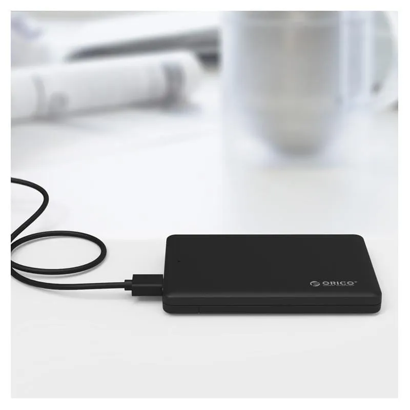 Orico 2.5 USB2.0 External HDD Enclosure - Black