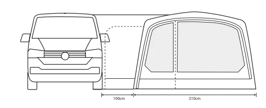 Outdoor Revolution Movelite T4E Low Drive Away Awning