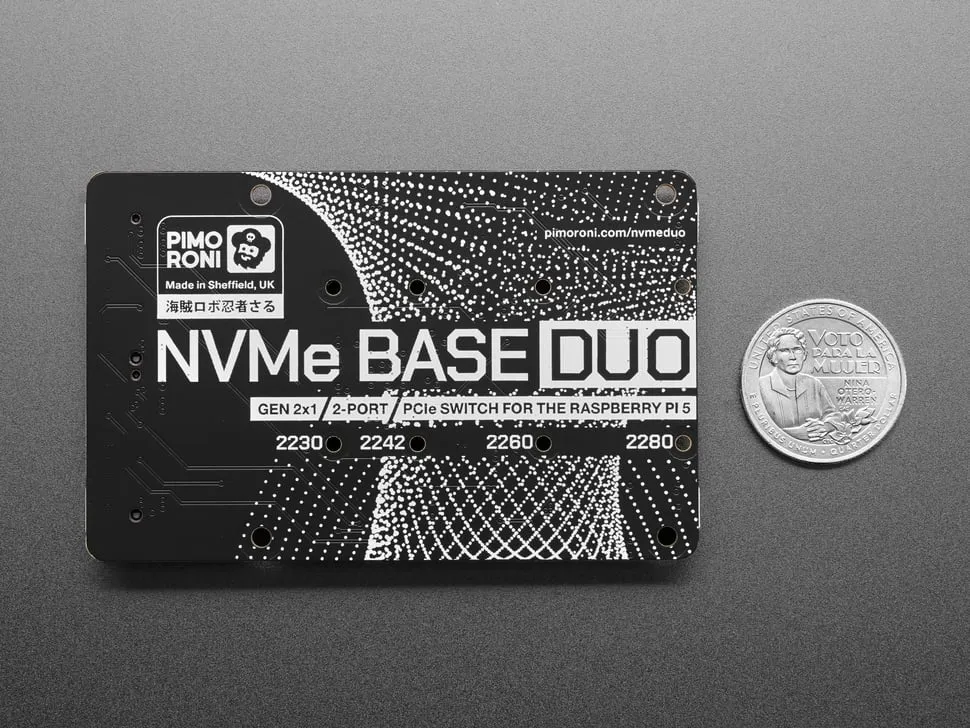 Pimoroni NVMe Base Duo for Raspberry Pi 5