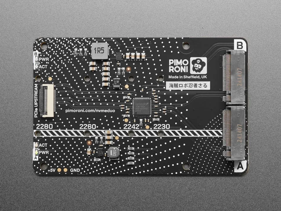 Pimoroni NVMe Base Duo for Raspberry Pi 5