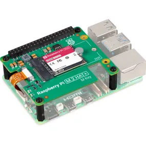 Raspberry Pi M.2 HAT  SSD Kit for Raspberry Pi 5 - 256GB