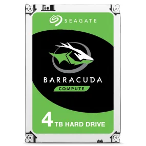 Seagate 3.5" BarraCuda Hard Drive 4TB, SATA3, 5400RPM, 256MB Cache, OEM, ST4000DM004