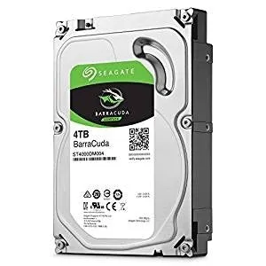 Seagate 3.5" BarraCuda Hard Drive 4TB, SATA3, 5400RPM, 256MB Cache, OEM, ST4000DM004