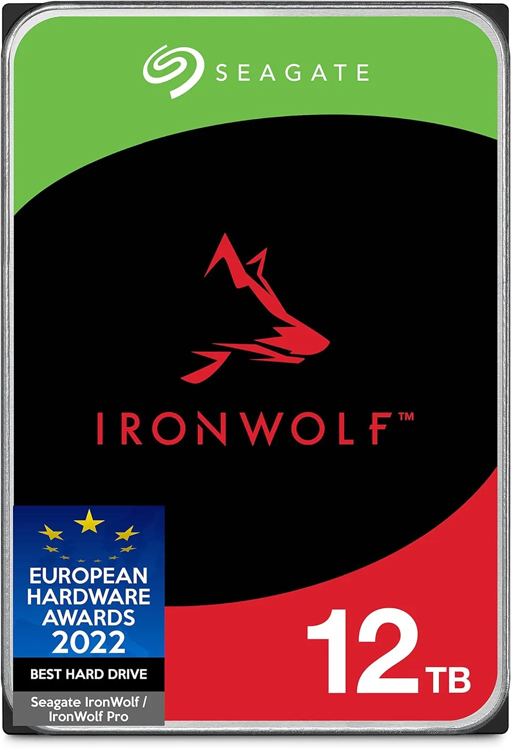 Seagate IronWolf 12TB NAS Hard Drive, 7200RPM, 256MB Cache, SATA III, Internal HDD, OEM, ST12000VN0008